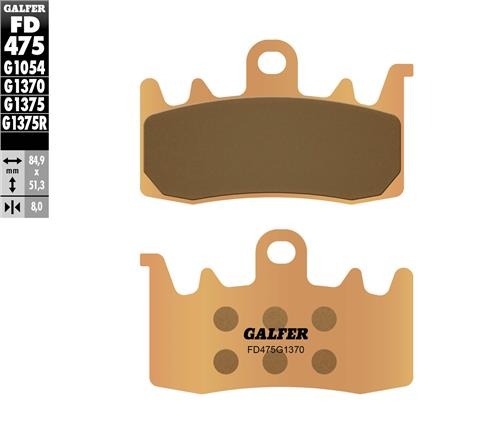 [해외배송2주] J2 GALFER SINTER BRAKE PADS 프론트 1EA F900XR 20-22